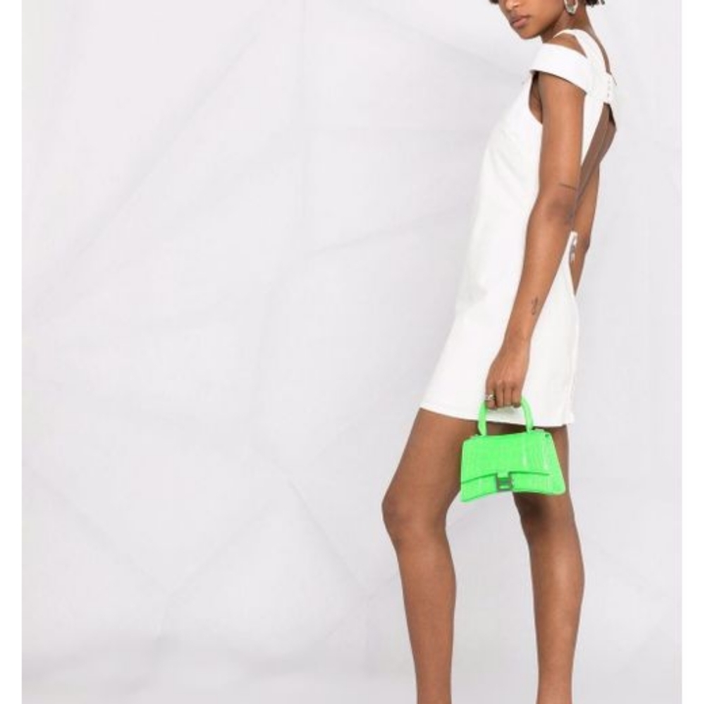 GIVENCHY Women's White Denim Open Back Mini Dress FR 38 US 6 Org $1,275